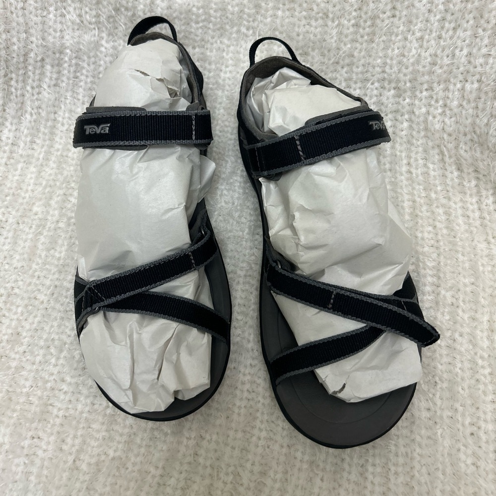 Teva Black and Gray Strappy Sport Sandals - Picture 3 of 11